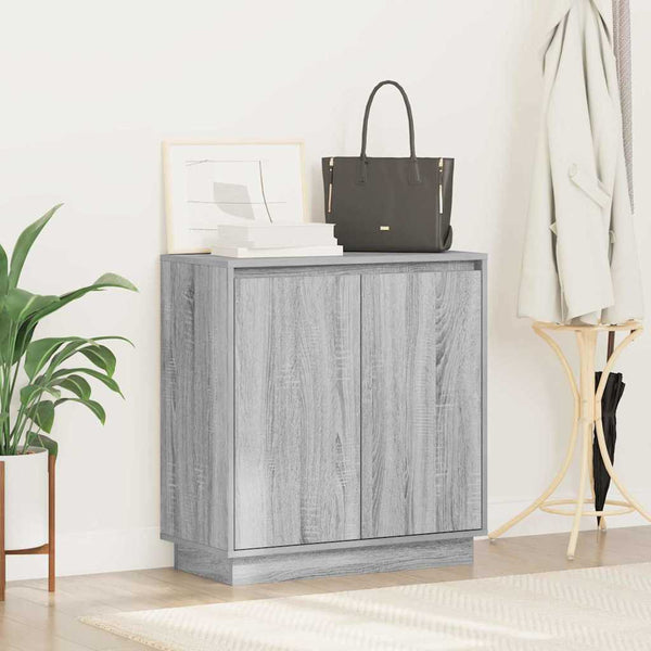 LED-pöytätaso Harmaa sonoma 71 x 34,5 x 75 cm Tekninen puu