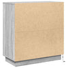 LED-pöytätaso Harmaa sonoma 71 x 34,5 x 75 cm Tekninen puu