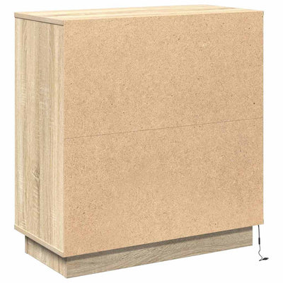 Sonoma tammi led-sivupöytä Luciniu 71x34.5x75cm (puinen)