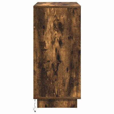 Savutammi led-sivupöytä Dumini 71x34.5x75cm (puinen)