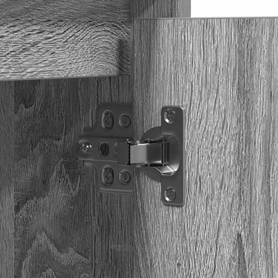 Harmaa led-sivupöytä Katia 71x34.5x75cm (puinen)