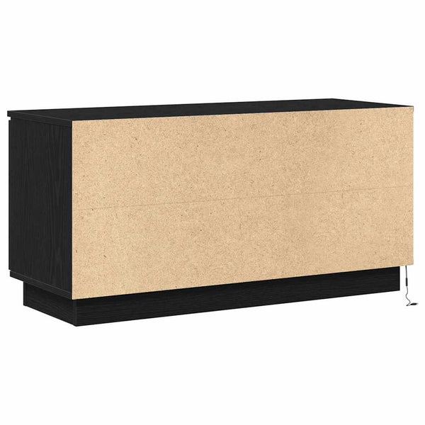 TV-kaappi Musta tammi 100 x 38 x 49 cm Tekninen puu