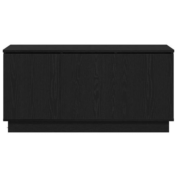 TV-kaappi Musta tammi 100 x 38 x 49 cm Tekninen puu