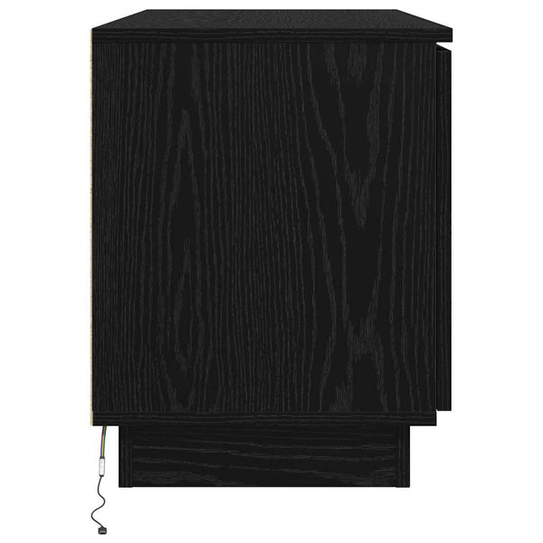 TV-kaappi Musta tammi 100 x 38 x 49 cm Tekninen puu