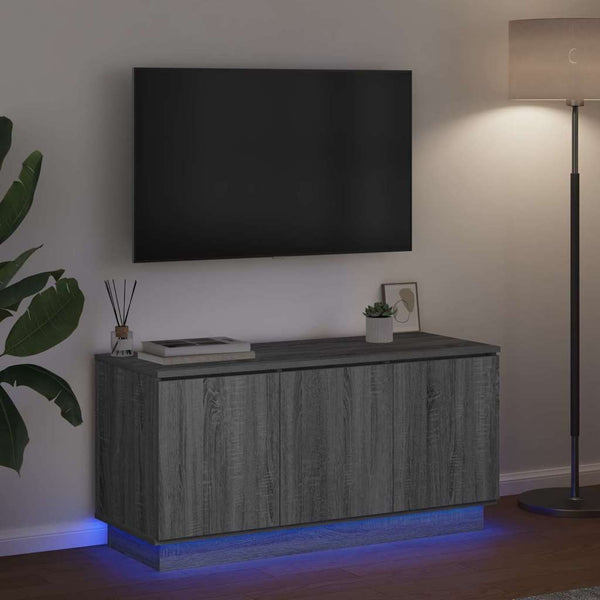 TV-kaappi Harmaa Sonoma 100 x 38 x 49 cm Tekninen puu