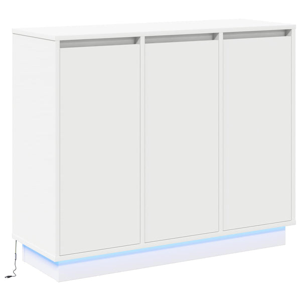 LED-pöytätaso Valkoinen 90 x 32 x 75 cm Tekninen puu