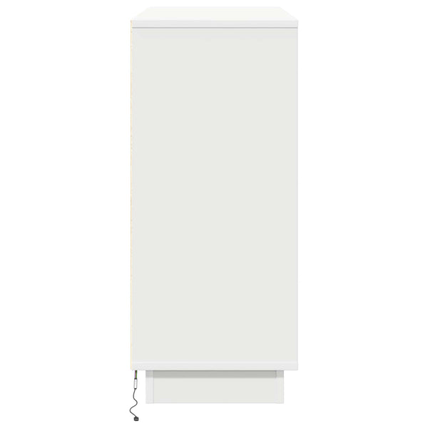 LED-pöytätaso Valkoinen 90 x 32 x 75 cm Tekninen puu