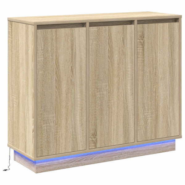 LED-pöytätaso Sonoman tammi 90 x 32 x 75 cm Tekninen puu