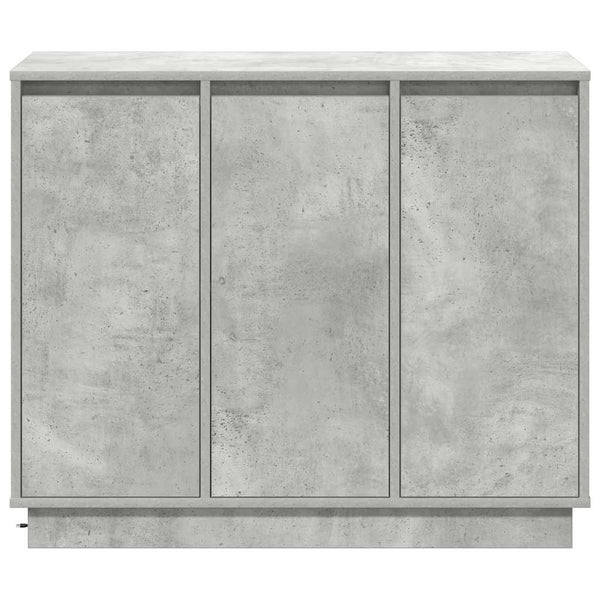 LED-pöytätaso Betoni Harmaa 90 x 32 x 75 cm Tekninen puu