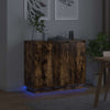 LED-pöytätaso Savupähkinä 90 x 32 x 75 cm Tekninen puu