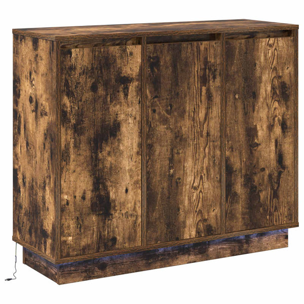 LED-pöytätaso Savupähkinä 90 x 32 x 75 cm Tekninen puu