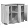 LED-pöytätaso Harmaa Sonoma 90 x 32 x 75 cm Tekninen puu