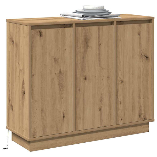 LED-pöytätaso Artisan tammi 90 x 32 x 75 cm Tekninen puu