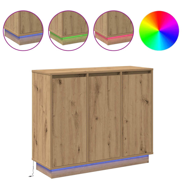 LED-pöytätaso Artisan tammi 90 x 32 x 75 cm Tekninen puu