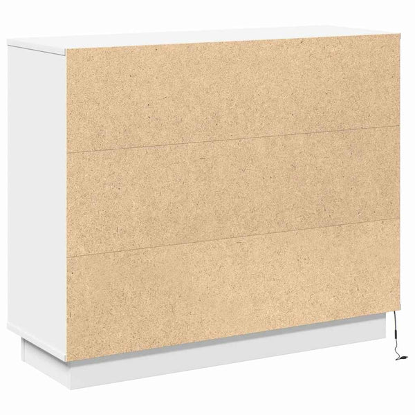 LED-pöytätaso Valkoinen 90 x 32 x 75 cm Tekninen puu