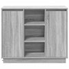 LED-pöytätaso Harmaa Sonoma 90 x 32 x 75 cm Tekninen puu