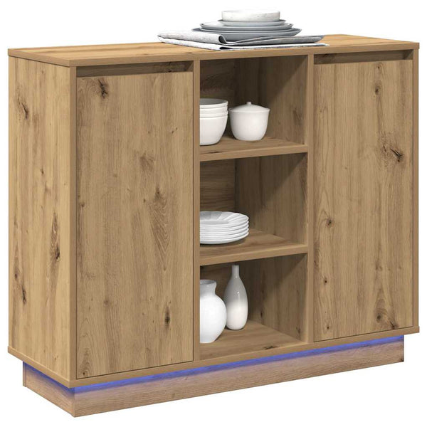 LED-pöytätaso Artisan tammi 90 x 32 x 75 cm Tekninen puu