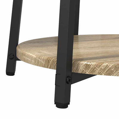 Musta sivupöytäsetti Sandri 50x50x51cm (2 pcs sonoma tammi)