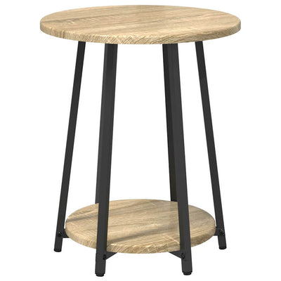 Musta sivupöytäsetti Sandri 50x50x51cm (2 pcs sonoma tammi)