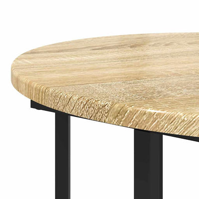 Musta sivupöytäsetti Merola 50x50x50.5cm (2 pcs sonoma tammi)