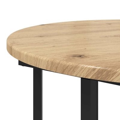 Musta sivupöytäsetti Anozia 50x50x50.5cm (2 pcs artisan tammi)