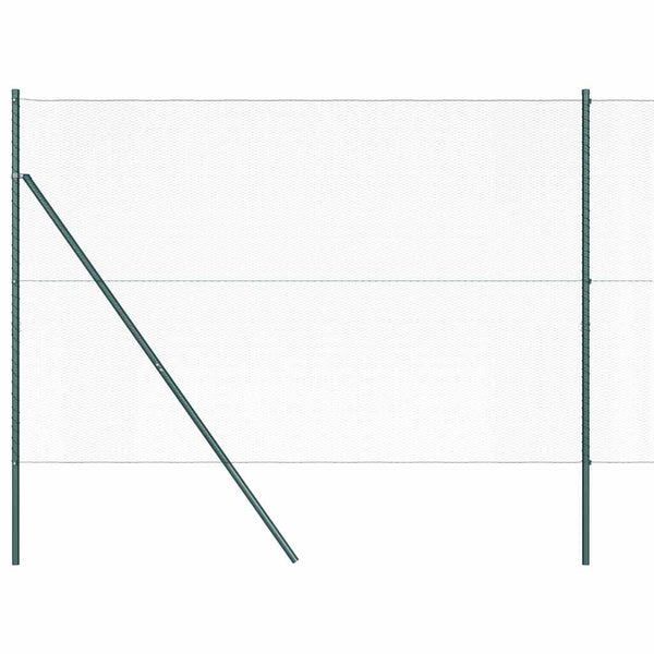 Kuusikulmainen aidan maapohjauskappale 10 x 1,5 m Vihreä Verkko