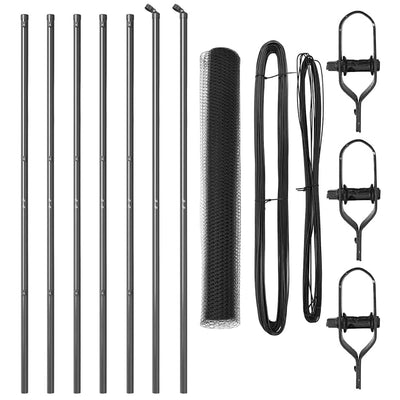 Aita paalujen kanssa Harmaa 1.4 x 10 m