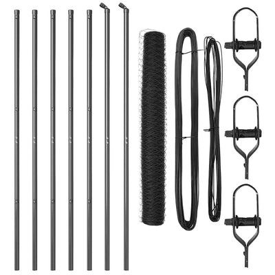 Aita paalujen kanssa Harmaa 1.4 x 10 m