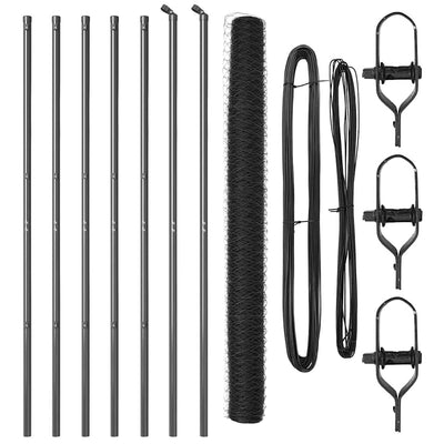 Aita paalujen kanssa Harmaa 1.5 x 10 m