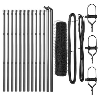 Aita paalujen kanssa Harmaa 0,4 x 25 m