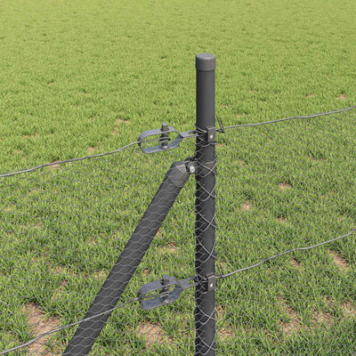 Aita paalujen kanssa Harmaa 0,6 x 25 m