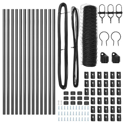 Aita paalujen kanssa Harmaa 0,6 x 25 m