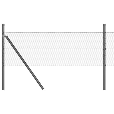 Aita paalujen kanssa Harmaa 0.8 x 25 m