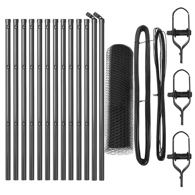 Aita paalujen kanssa Harmaa 0.8 x 25 m
