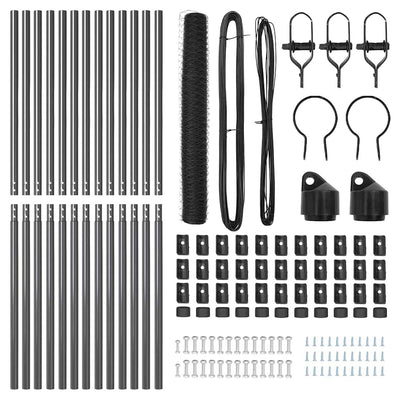 Aita paalujen kanssa Harmaa 1.2 x 25 m