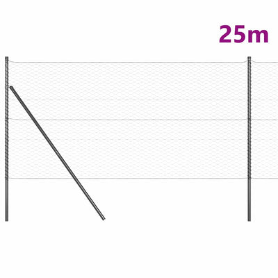 Aita paalujen kanssa Harmaa 1.2 x 25 m