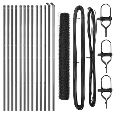 Aita paalujen kanssa Harmaa 1.2 x 25 m