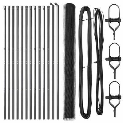 Aita paalujen kanssa Harmaa 1.5 x 25 m