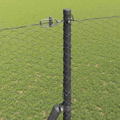 Aita paalujen kanssa Harmaa 1.6 x 25 m