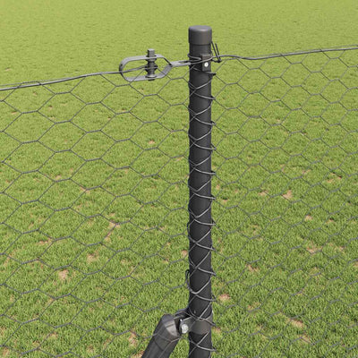 Aita paalujen kanssa Harmaa 1.6 x 25 m