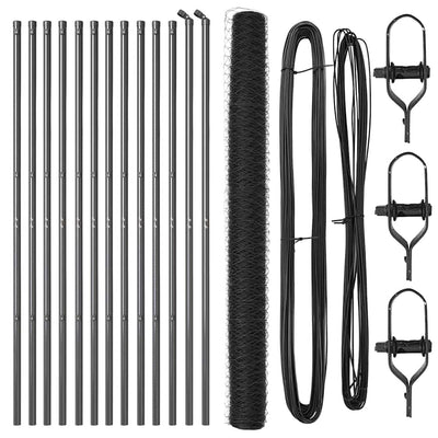 Aita paalujen kanssa Harmaa 1.6 x 25 m