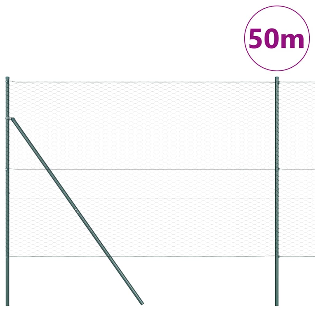 1.6 x 50 m aita paaluilla Harmaa