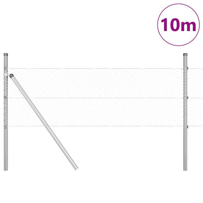 Aita paalujen kanssa Hopea 0,4 x 10 m