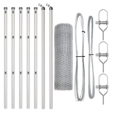 Aita paalujen kanssa Hopea 0.8 x 10 m