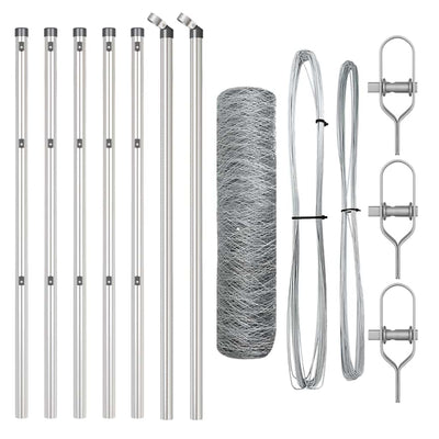 Aita paalujen kanssa Hopea 0.8 x 10 m