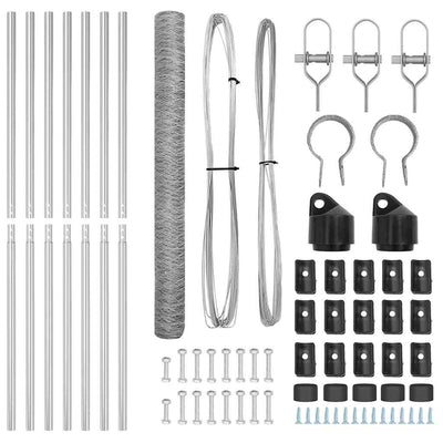Aita paalujen kanssa Hopea 1.5 x 10 m