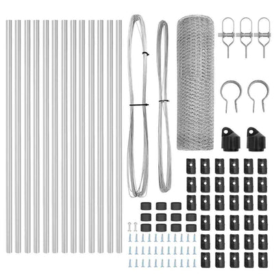 Aita paalujen kanssa Hopea 0,4 x 25 m