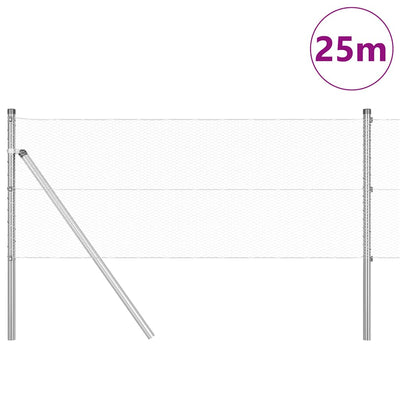 Aita paalujen kanssa Hopea 0,6 x 25 m