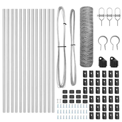 Aita paalujen kanssa Hopea 0.8 x 25 m