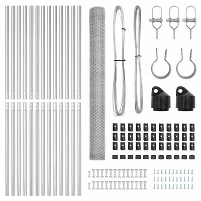 Aita paalujen kanssa Hopea 1.5 x 25 m